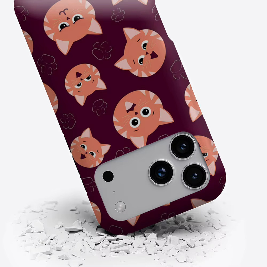 Peach Cat Parade robuste doppelschichtige Handyhülle mit Magnetfunktion für iPhone 17 16 15 14 13 Pro Max Plus in Multicolour - Bild 3