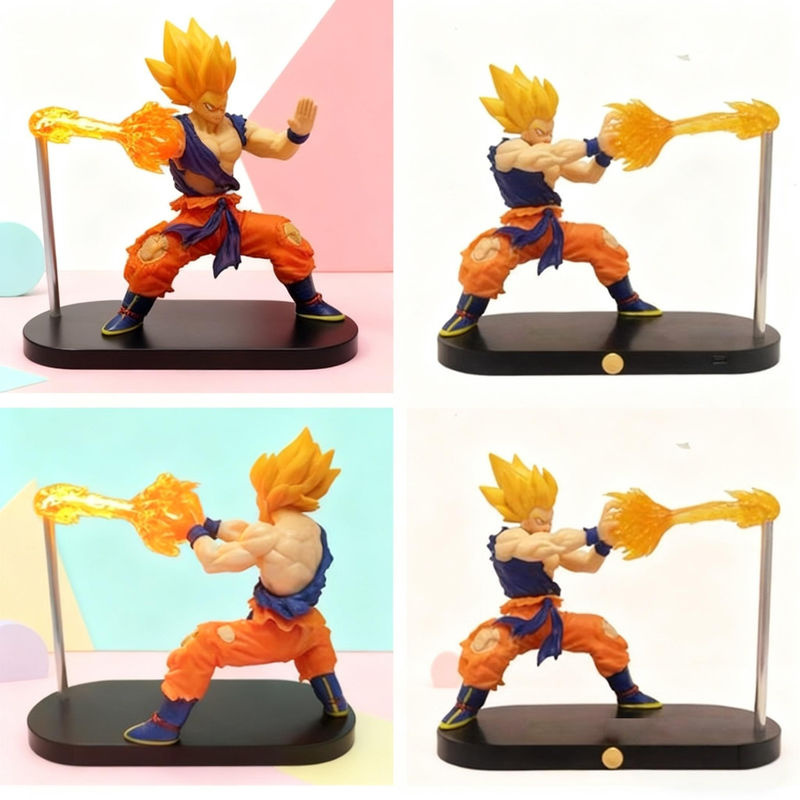 Wucifang Bags Goku Nachtlicht Anime Modell Puppe, orange - Bild 3