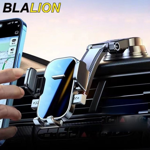 BLALION Autotelefonhalter Armaturenbretthalterung mit 360 Grad Drehung und Schwerkraft-Smartphone-Halterung inklusive Verlängerungsstange und GPS-Unterstützung - Bild 1
