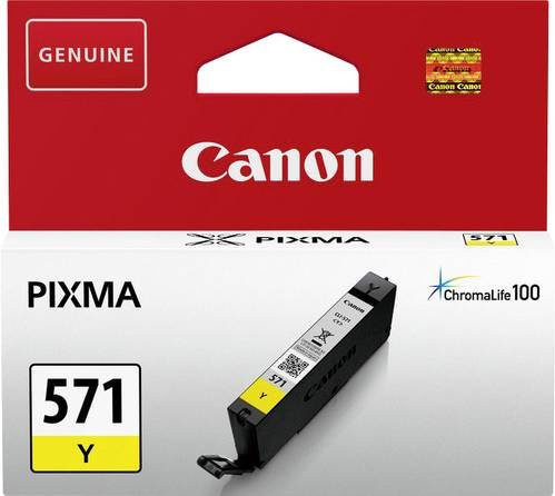 Canon Tintenpatrone CLI-571Y Original Gelb für Inkjet-Drucker - Bild 1