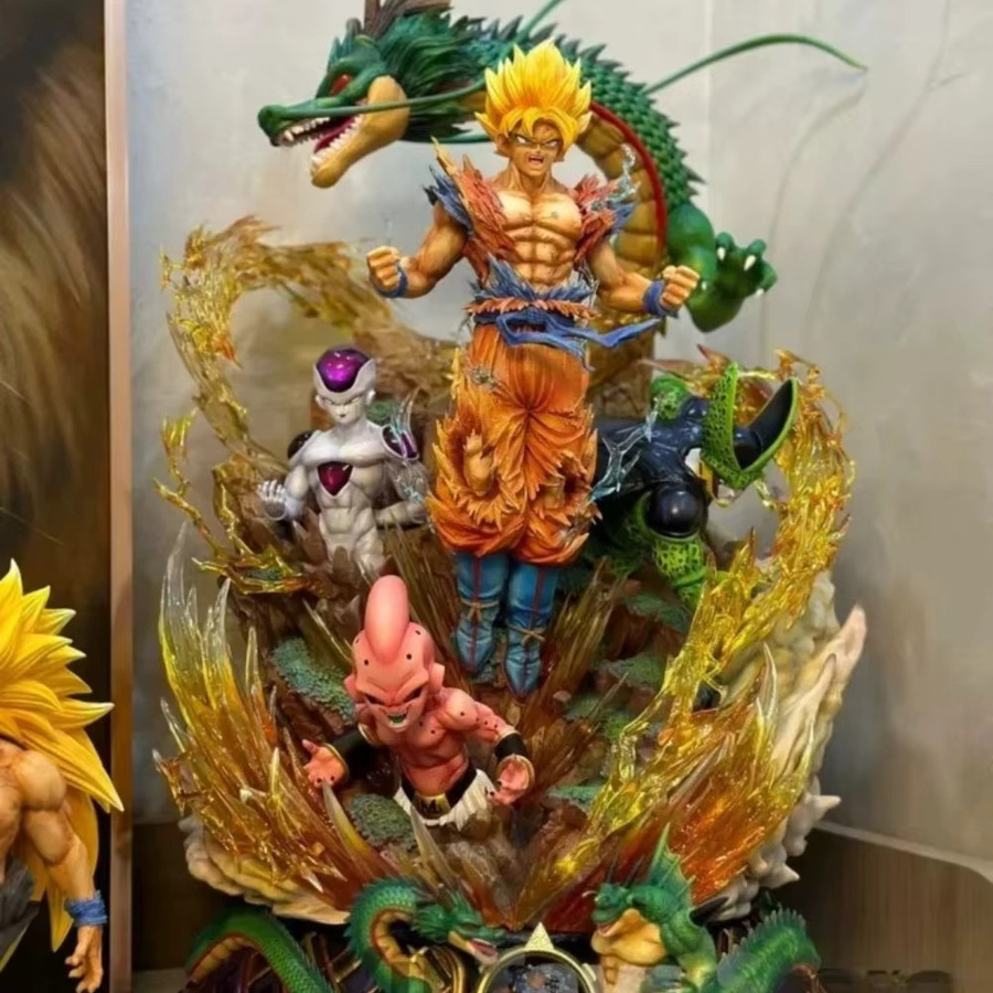 Bandai Dragon Ball Son Goku Super Saiyan Figur, 23cm, Modell Puppe - Bild 2