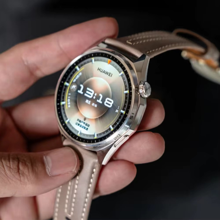 HUAWEI Smartwatch, 46 mm, Grün, Leder, GPS, Unisex - Bild 3