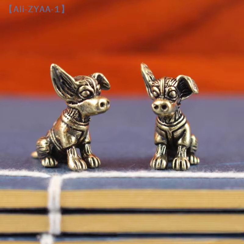 JETTING Bronzeskulptur Welpe aus massivem Kupfer und Messing in Bronze - Bild 2