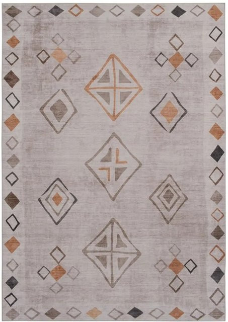 Vercai Rugs Teppich Willow Beige geometrisch waschbar B: 60 cm, L: 100 cm - Bild 1