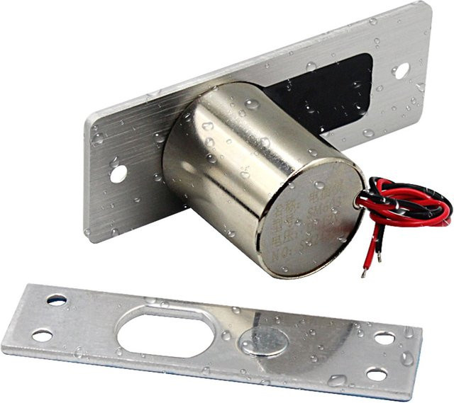 LUCKING DOOR Mini Wasserdichtes Elektrisches Bolzenschloss mit 3/5-Draht Rückmeldung und Zeitverzögerung DC 12V für den Außenbereich - Bild 1