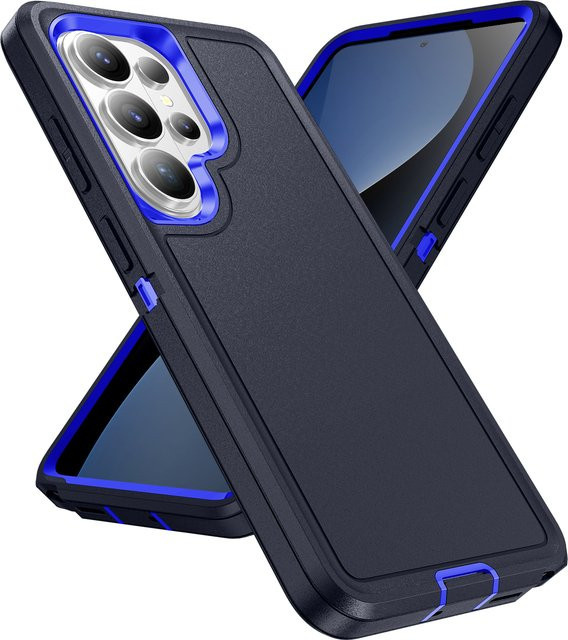 3-in-1 Hybrid-Schutzhülle Stoßfest und Robust für Samsung Galaxy S26, S26Plus, S25 Ultra und S25FE in Schwarz - Bild 1