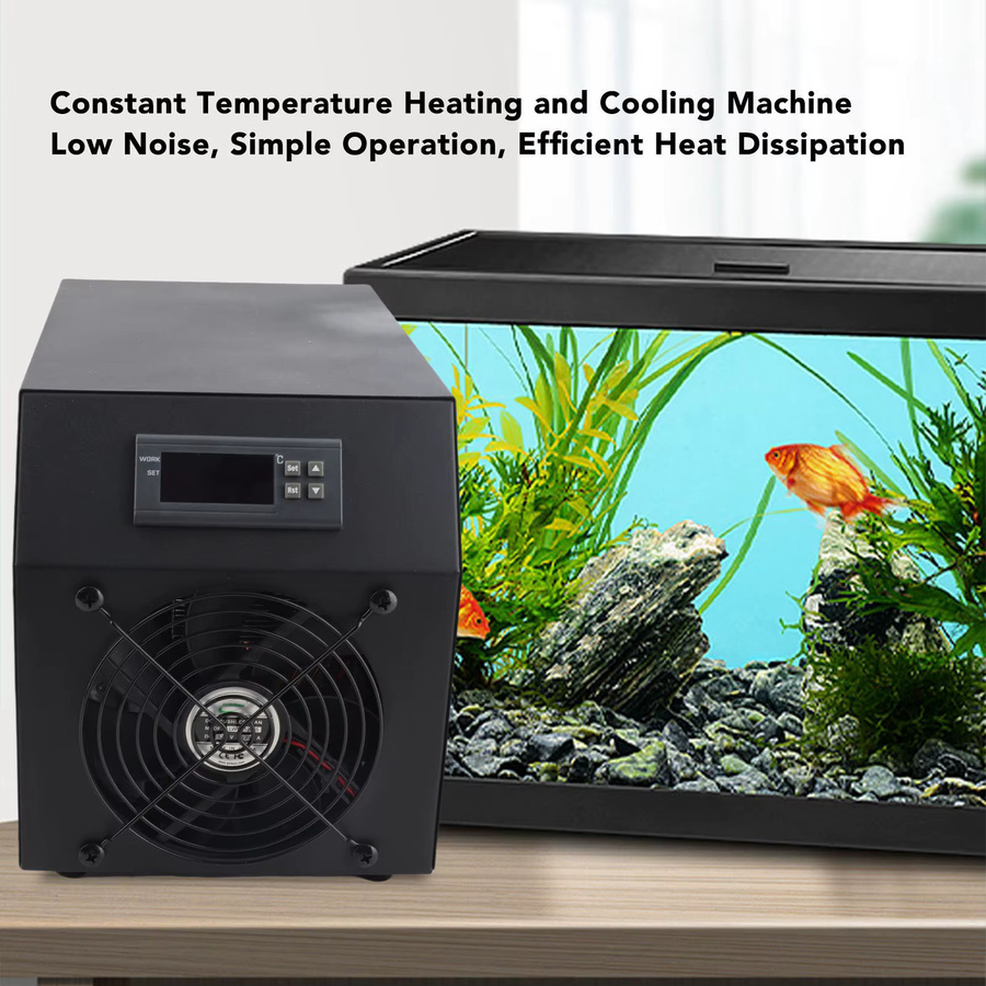 TOPINCN Aquarium-Wasserkühlsystem mit Pumpe und Schlauch, 60 l, Schwarz - Bild 2