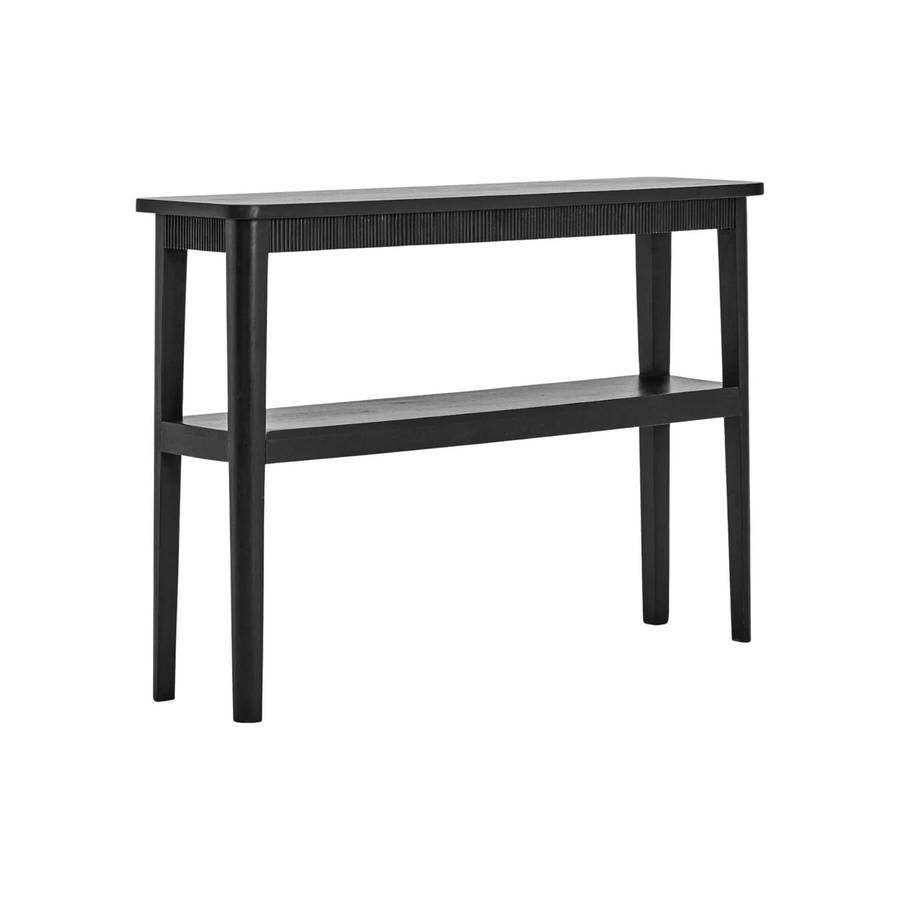 House Doctor Beistelltisch Balance in Schwarz aus Mangoholz, B/T/H: 35 x 90 x 130 cm - Bild 1