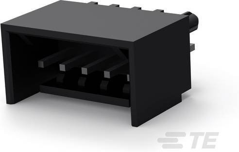 TE Connectivity Einbau-Stiftleiste Standard in Schwarz aus Kunststoff 2-644487-5 - Bild 1