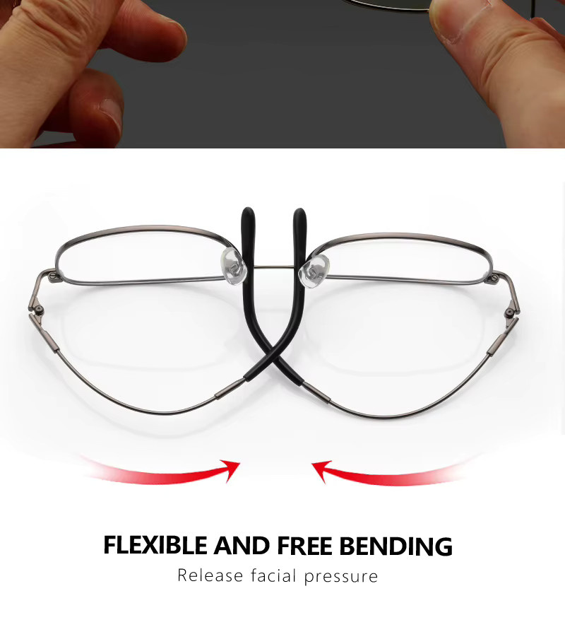 ZENOTTIC Rechteck Sonnenbrille, Vollrand, Metall, Männer - Bild 2