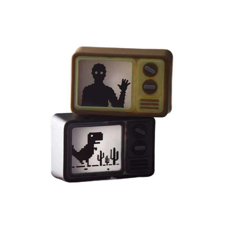 Retro Transparente TV Black Shadow Dinosaur Tastenkappe aus Harz für deine mechanische Tastatur als personalisierte Esc-Taste - Bild 4