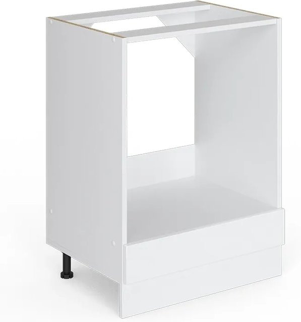 Vicco R-Line Herdumbauschrank Weiß Hochglanz ohne Arbeitsplatte B: 60 cm, H: 81,6 cm, T: 46 cm - Bild 1