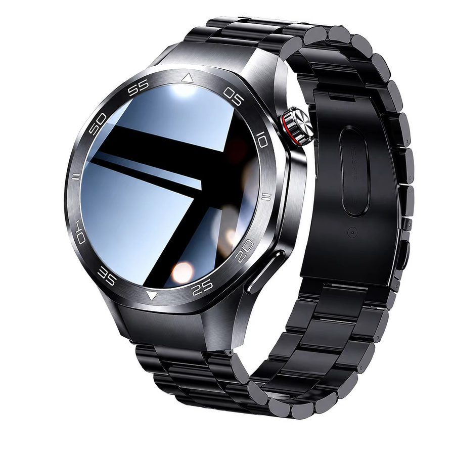 GUHUAVMI WATCH 6 PRO Smartwatch Globale Edition in Schwarz mit AMOLED Saphirglas-Bildschirm, GPS, Kompass und Bluetooth-Anruffunktion, 3ATM wasserdicht - Bild 6