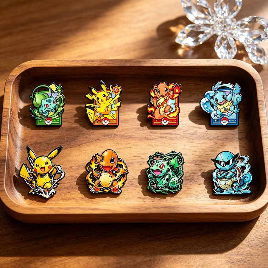 Bandai Broschen-Set, Pokémon Fantasy-Monster, Hartemaille, Unisex - Bild 2