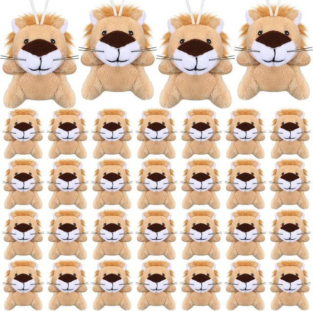 Linyi toy Mini Tier Löwe Tiger Plüschtiere, 30-teiliges Set, ab 14 Jahren - Bild 1