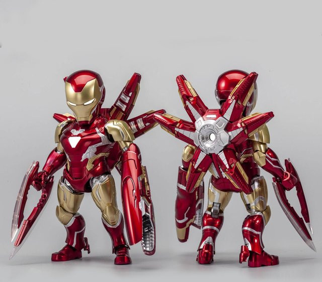 HEROCROSS Iron Man Actionfiguren Modell Mk85 Sd Q Version, Bausatz-Modell Statue - Bild 1