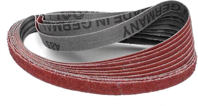 Klingspor Schleifband CS310XF Premium Set für Metall und Holz, Farbe: Rot, B: 9 cm, L: 53,3 cm, 10 Stück - Bild 1