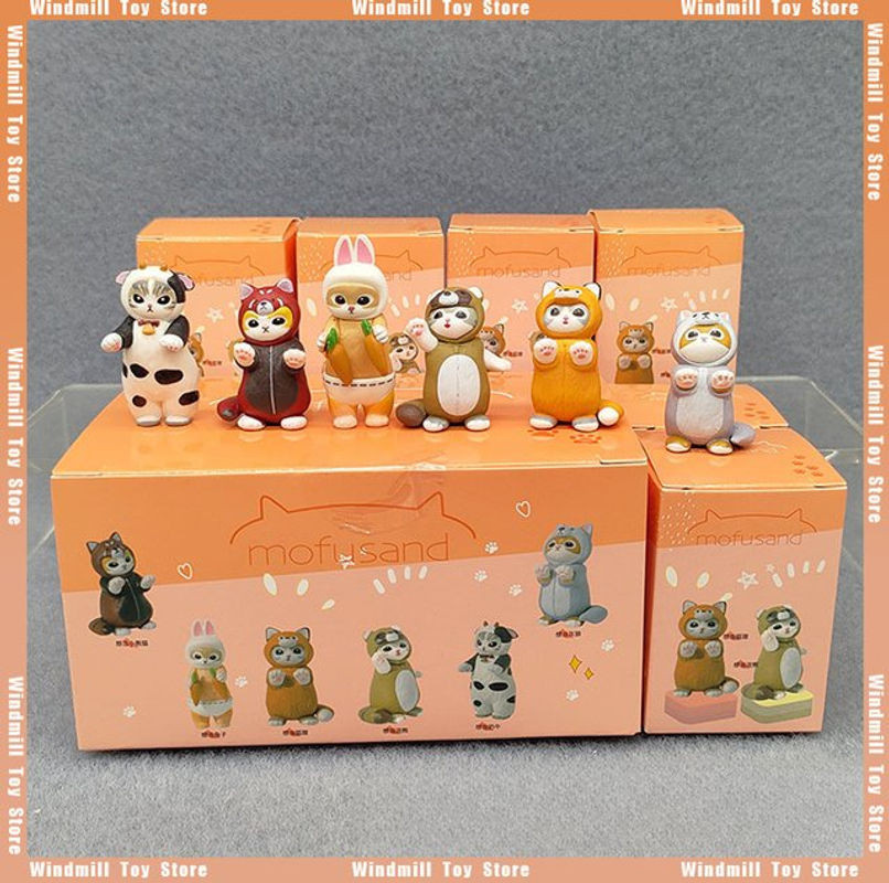 Bandai Mofu Katze Action Figure Set aus PVC, mehrfarbig, 4 cm Höhe - Bild 1