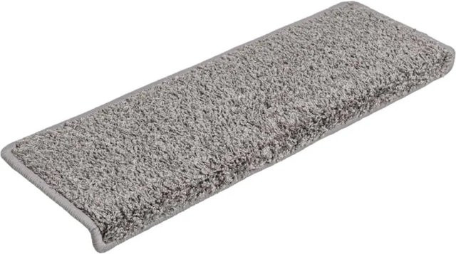 vidaXL Stufenmatten 15er Set Grau aus Polypropylen, rutschfest und schallschluckend, B/T/H: 65 x 21 x 4 cm - Bild 1