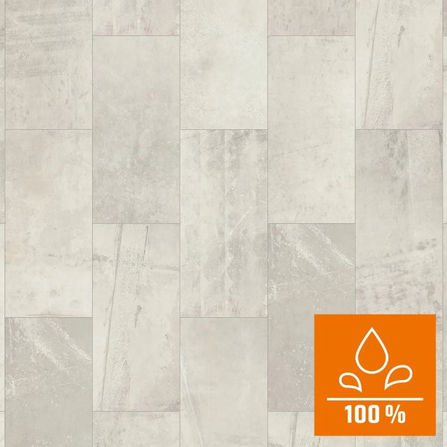 Classen Visio Grande Laminat 8 mm Wasserfest Weiß Stone Look Marbled - Bild 1