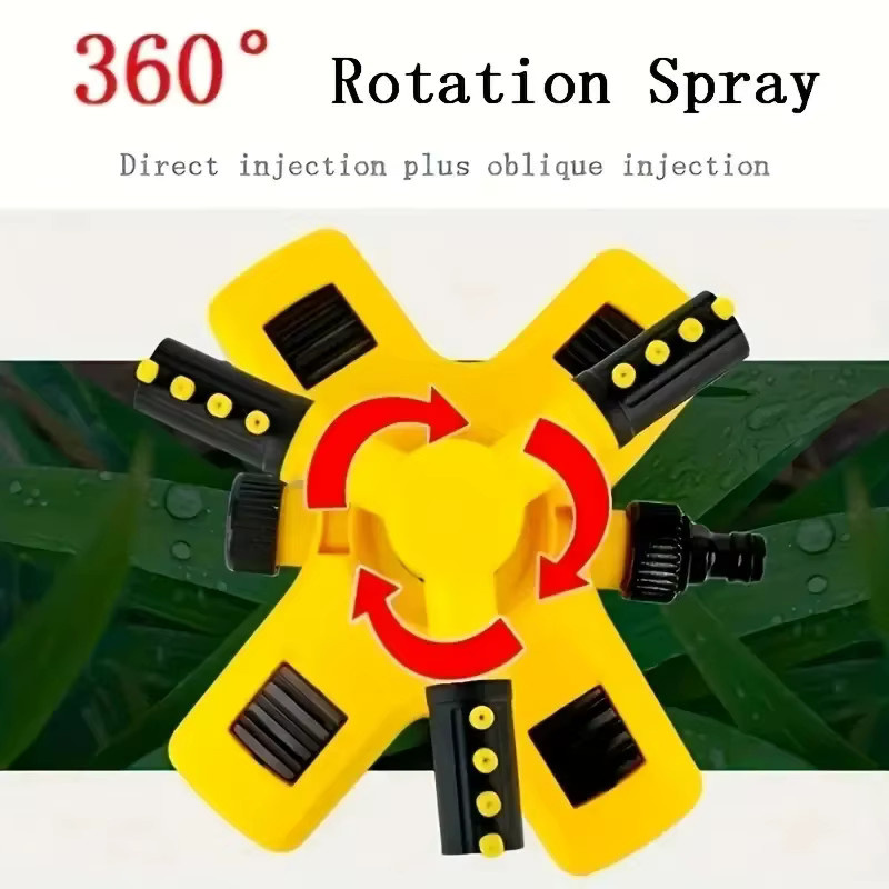FLOWERS SPRAL Automatischer rotierender Gartensprinkler in Gelb für kreisförmige Bewässerung - Bild 3