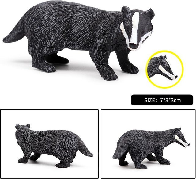Oenux Waldwildtiere Dachs Tapirus Indicus Biber Ameisenbär, Actionfiguren, ab 3 Jahren - Bild 1