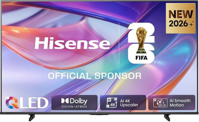 Hisense 75E7S QLED 4K UHD Fernseher in Schwarz - Bild 1