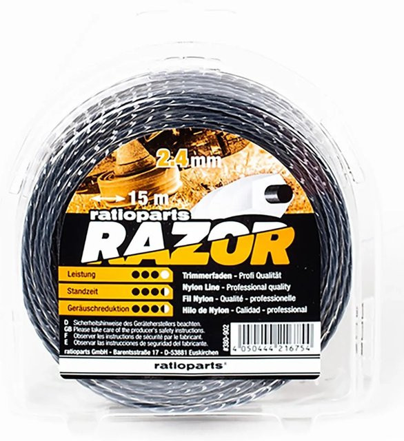 Ratioparts Ersatzteil Razor Nylonfaden 5-Kant Ø 2,4 mm x 15 m - Bild 1