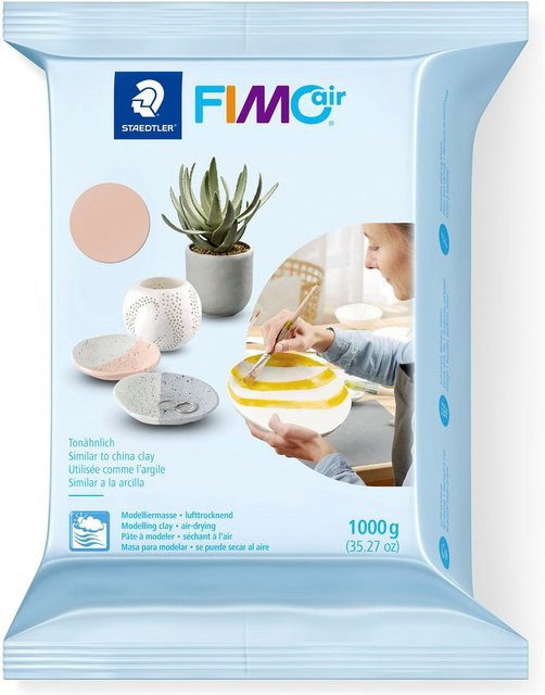 FIMO Modelliermasse FIMOair Blassrosa 1000 g - Bild 1