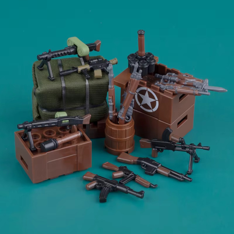 BRICKPANDA MOC WW2 Militär Gun Waffen Bausteine, Zubehör - Bild 1