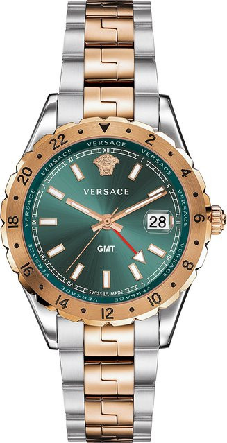 Versace Herrenuhr, Quarz, Edelstahl, Grün, 42 mm, 5 ATM - Bild 1