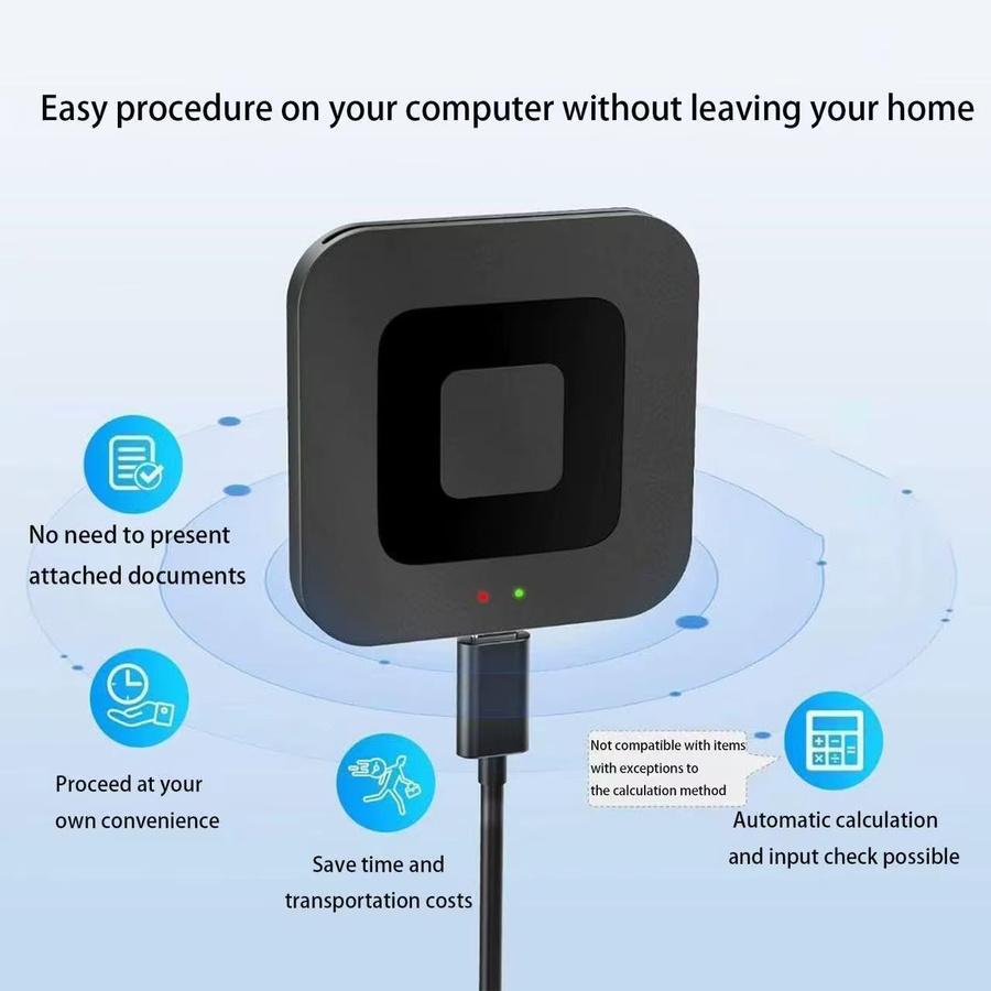 UTHAI X05 Quadratischer Smartcard-Leser USB 2.0 in Schwarz für ATMC AC DNI IC Bankkarten - Bild 3