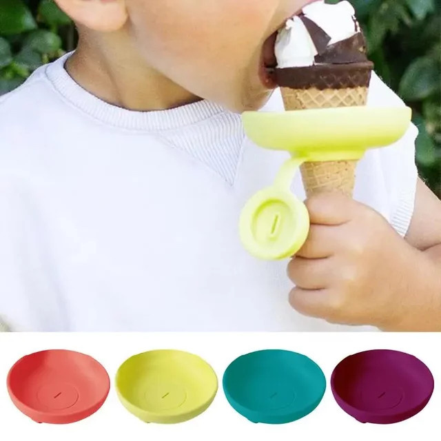 VIE LENTE Eis am Stiel Halter aus Silikon, wiederverwendbare Anti-Tropf-Eisform für Kinder, Mehrfarbig - Bild 1