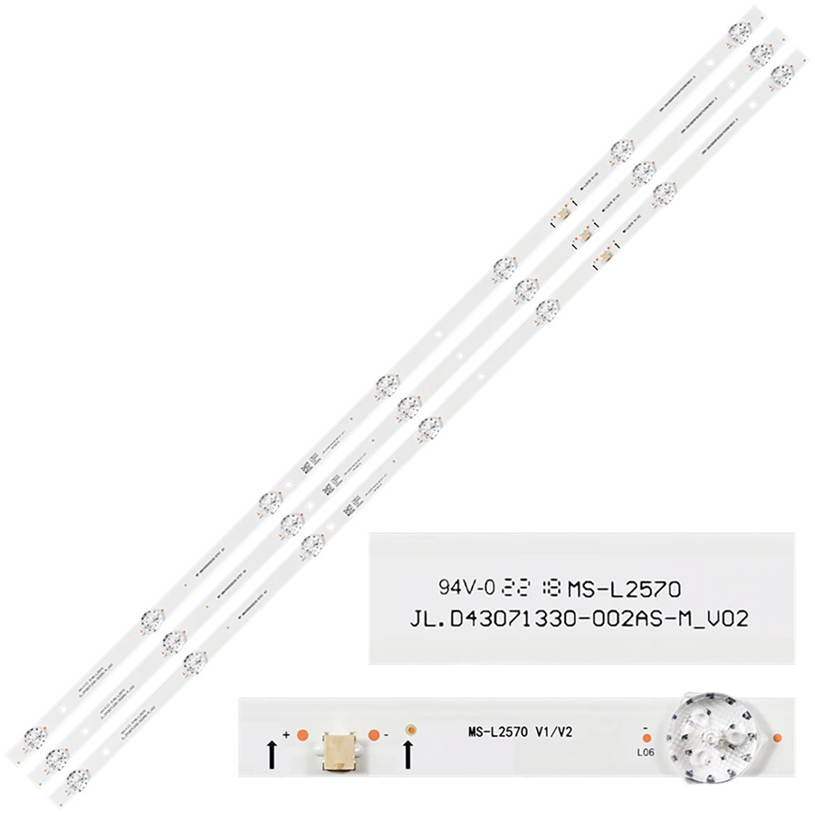 LED Hintergrundbeleuchtungsstreifen für H-LED43FS5003 in Weiß - Bild 2