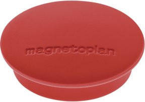 Magnetoplan Magnet Discofix Junior, 10 Stück, rot, Kunststoff - Bild 2