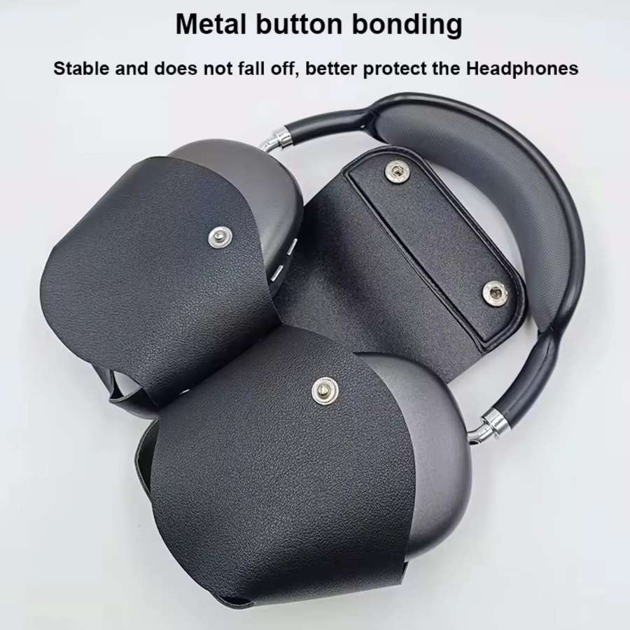 Apple Schutzhülle für AirPods Max in Blau aus weichem Leder - Bild 5