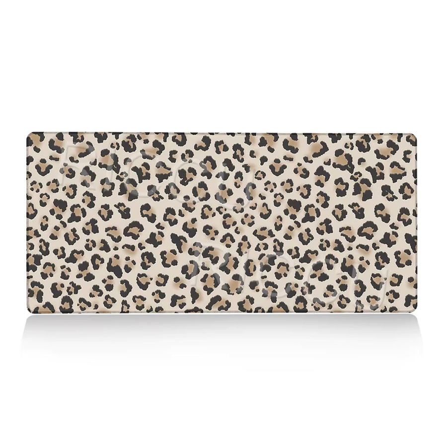 Riccu Mauspad im Leopardenmuster, rutschfeste Schreibtischunterlage aus Naturkautschuk, Multicolor - Bild 3
