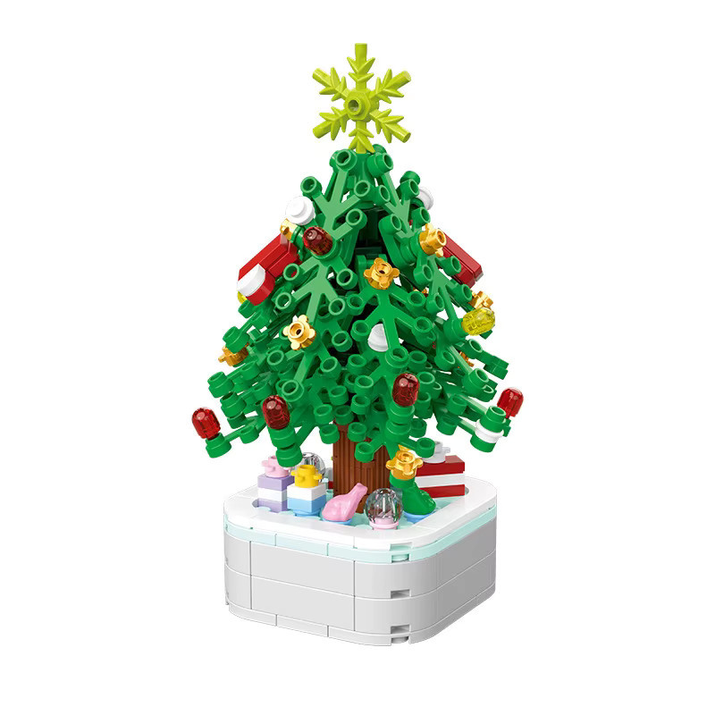 LMKJ Weihnachtsbaum Bausteine Set, Topfpflanze, 211 Teile, ab 6 Jahren - Bild 4