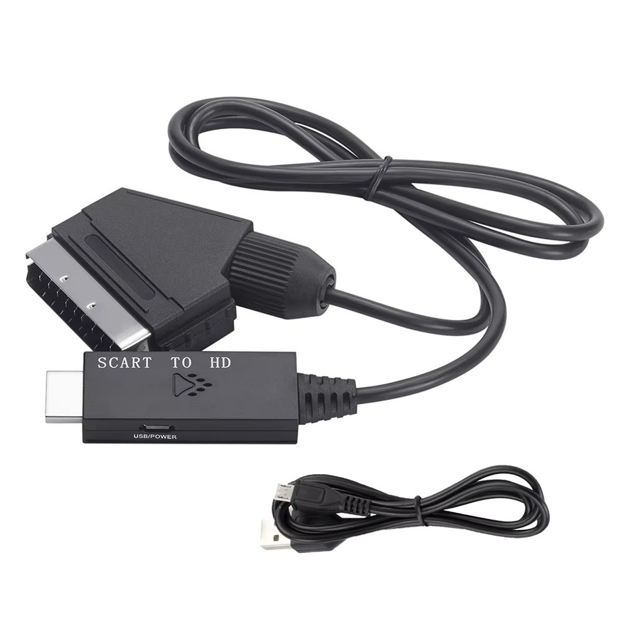 VODOOL SCART zu HDMI Konverter Adapter für Full HD 1080P Video und Audio in Schwarz - Bild 5