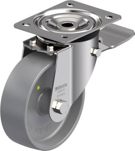 Blickle Edelstahl-Lenkrolle LX-PO 150G-ST-ELS in Grau mit 150 mm Rad-Durchmesser und 400 kg Tragfähigkeit - Bild 1