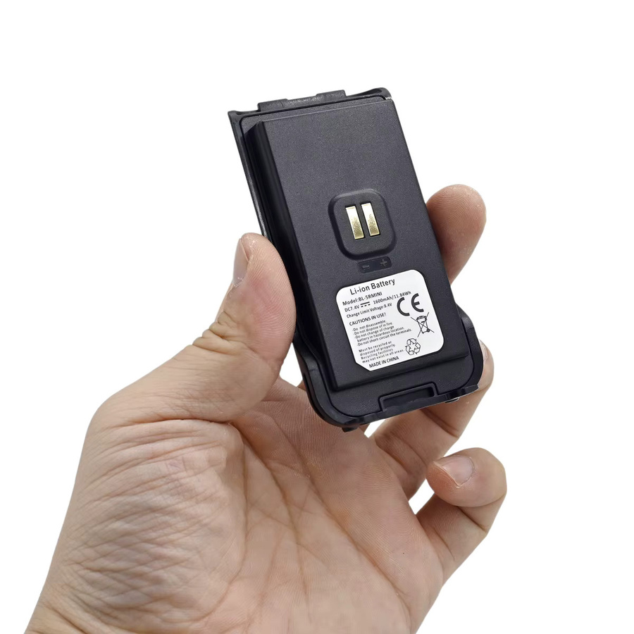 Baofeng BL-5Rmini Li-Ionen-Akku mit USB Typ C Ladeanschluss für UV5R Mini 5R-Mini Amateurfunk-Zubehör, Schwarz, 1600 mAh, 7,4 V, 11,84 Wh - Bild 2