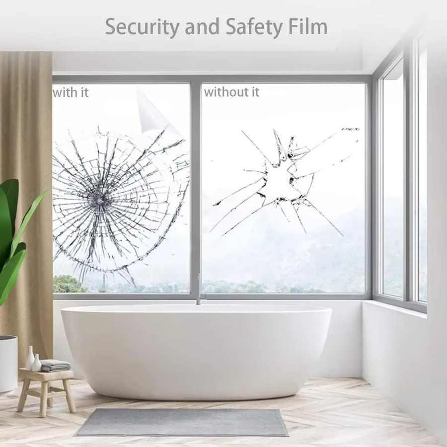 AFDB Sicherheitsfensterfolie Transparent Selbstklebend 4mil Anti-Shatter Glas-Schutzfolie - Bild 3