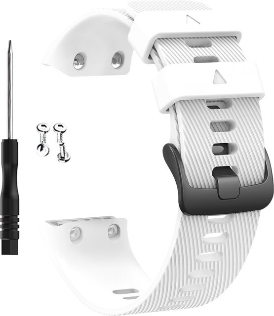 Uhrenarmband Silikon, Weiß, Unisex - Bild 1