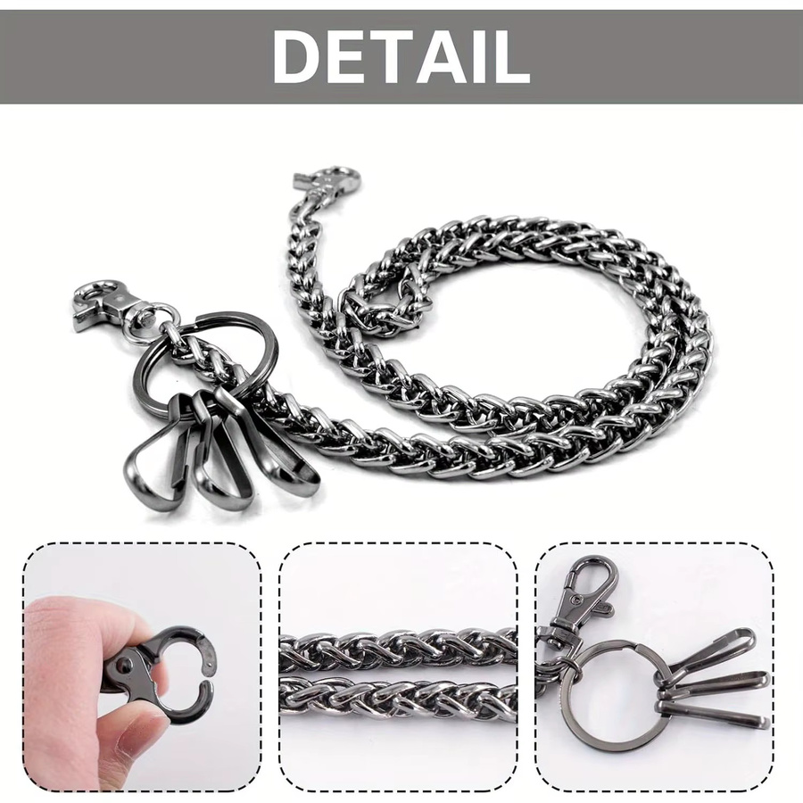 Yuchains Geldbörsenkette, Metall, Herren - Bild 2