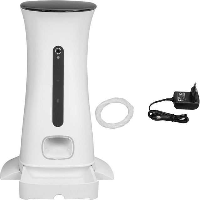 Igeteck Smart WIFI Haustierfutterautomat mit Echtzeit-Interaktion und Timing, 7,5 l, Weiß - Bild 1