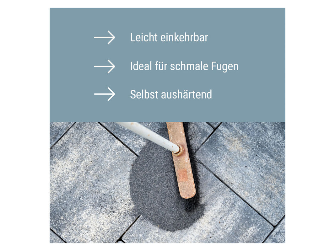 SCHICKER MINERAL Basalt Fugensand in Anthrazit, Schwarz und Grau, 25 kg - Bild 2