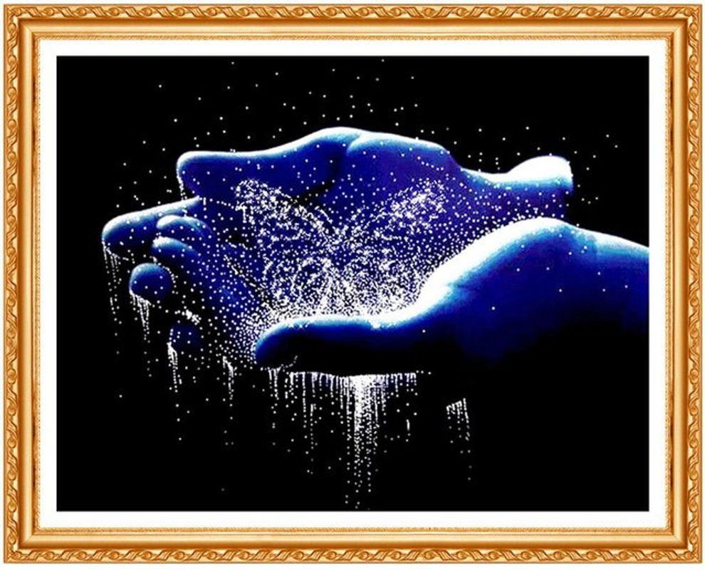 FIYO Diamond Painting Schmetterling 5D DIY Set mit runden Steinen, Mehrfarbig, B/H: 20 x 30 cm - Bild 1
