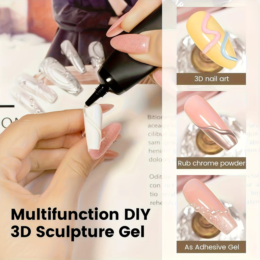 DUOLINGDAI 3D-Gel Nail-Art-Modellierungsgel, Unisex - Bild 3