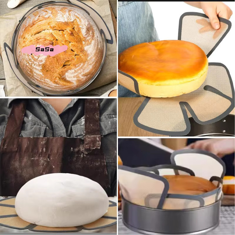 YOWEI Silikon-Backform-Matte in Grau, runde Antihaftbeschichtung für die Brotzubereitung - Bild 3