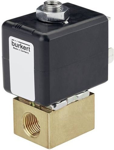 Bürkert Magnetventil 20074808 7012 in Schwarz mit 24V - Bild 1